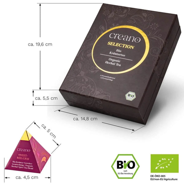 Set cadou ceai organic Bio 18 plicuri piramidale – plante naturale premium
