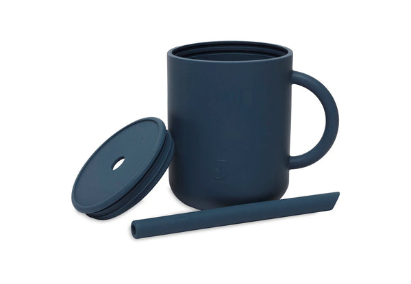 Silicone Straw Cup – Blue Jeans