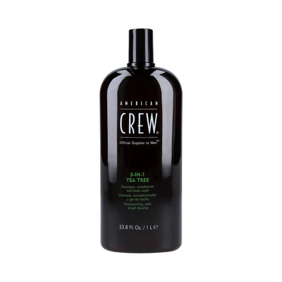American Crew 3-in-1 Tea Tree – Shampoo, Conditioner & Body Wash (1000 ml)