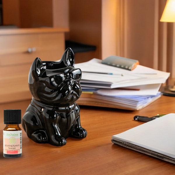 Burnt Ceramy Boubou Black Boubou perfume - Lacquered ceramic animals - Founding diffuser scented waxes, essential oils, scents - decorative idea