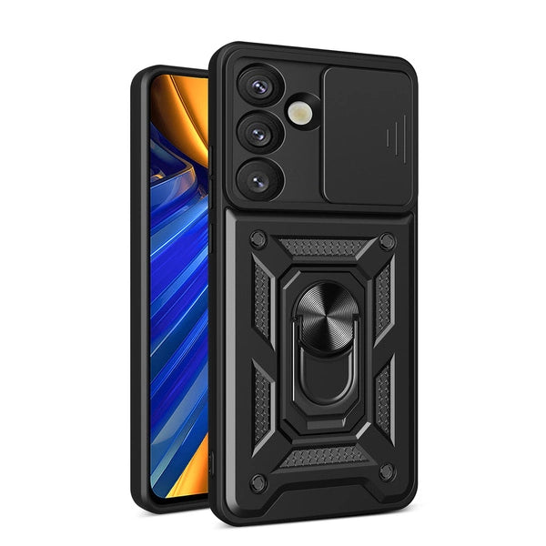 Hybrid Armor Camshield Case for Sasung Galaxy S26 Plus - Black